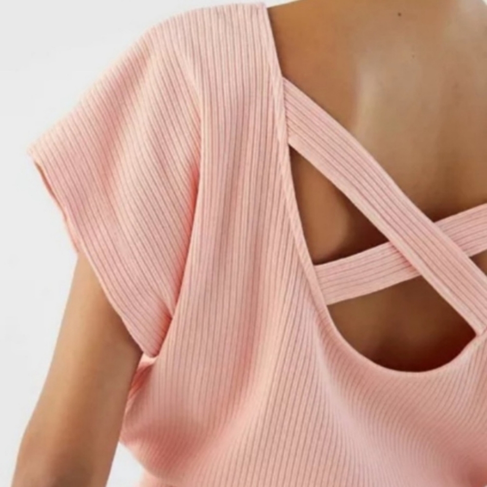 Anthropologie Daily Practice Pink Dolman Sleeve Midi Dress - Picture 5 of 10